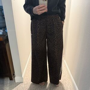 adidas Brown Leopard Print Track Pants